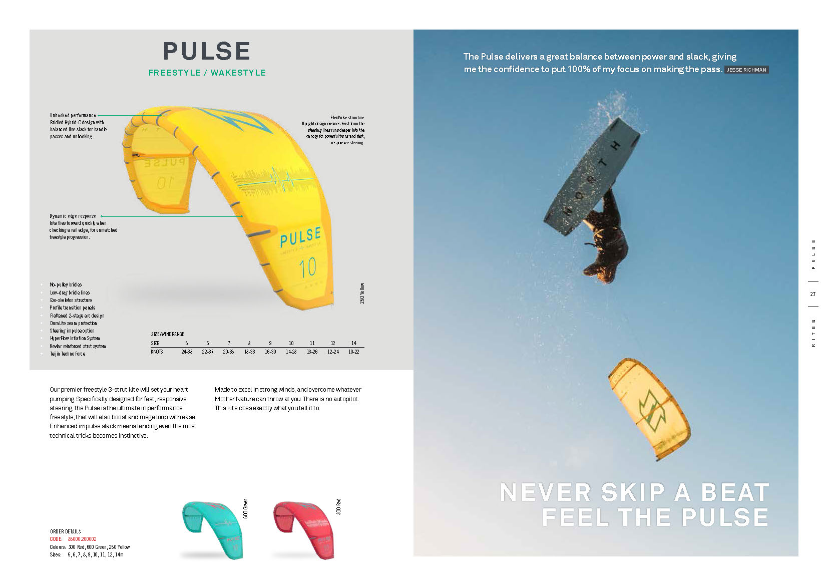North_kite_pulse-2020-aile-de-kitesurf